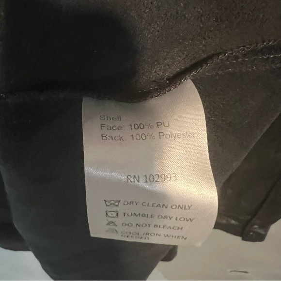 Jason Wu Collective Black Vegan Leather Button Front Long Sleeve Dress US 12 - Picture 12 of 12